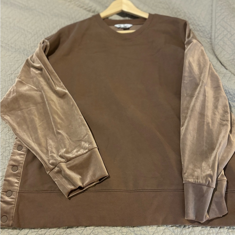 Athleta cotton / velour sweatshirt XL